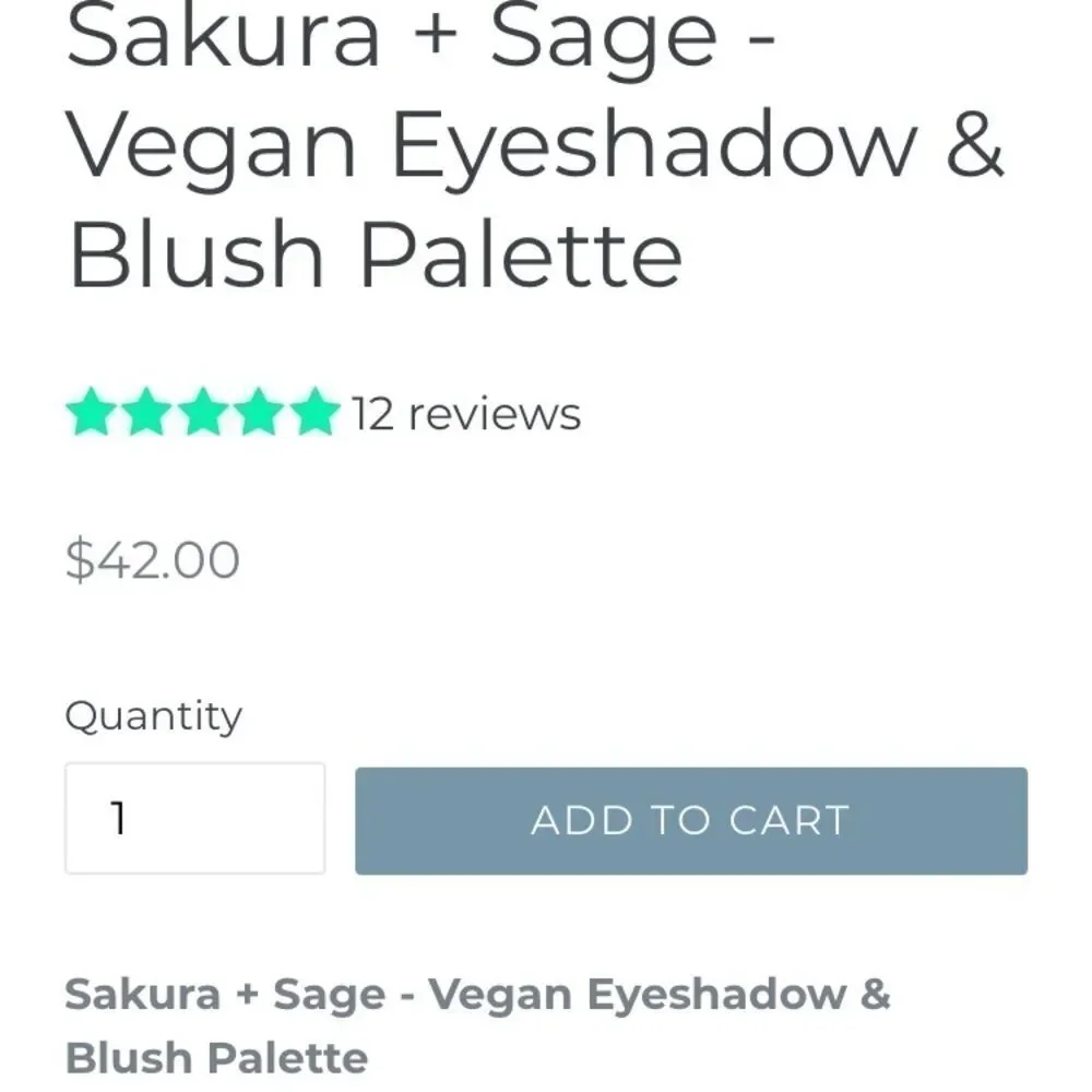 𝅺SERAPHINE botanicals • eyeshadow and blush